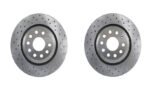 Drilled Rear Rotor Kit (310x22mm) - VW/Audi / A3 / RS3 / TT-S / TT-RS / Golf R & more