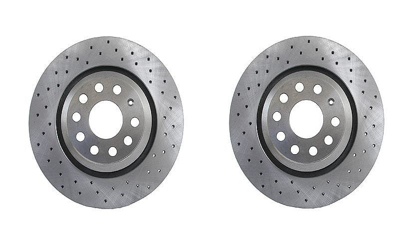 1K0615601N-ZIM-QTY2.jpg Drilled Rear Rotor Kit (310x22mm) - VW/Audi / A3 / RS3 / TT-S / TT-RS / Golf R & more - Image 1