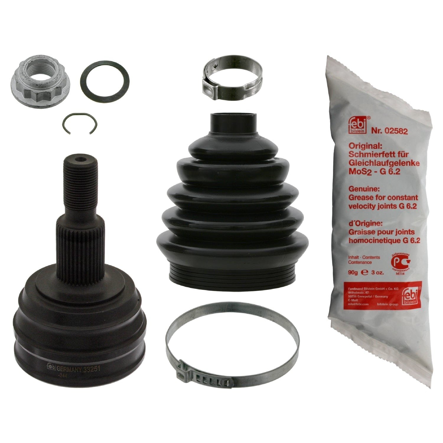 33252_1.jpg Drive Shaft Joint Kit with Fastening Clamps - VW/Audi - Image 1