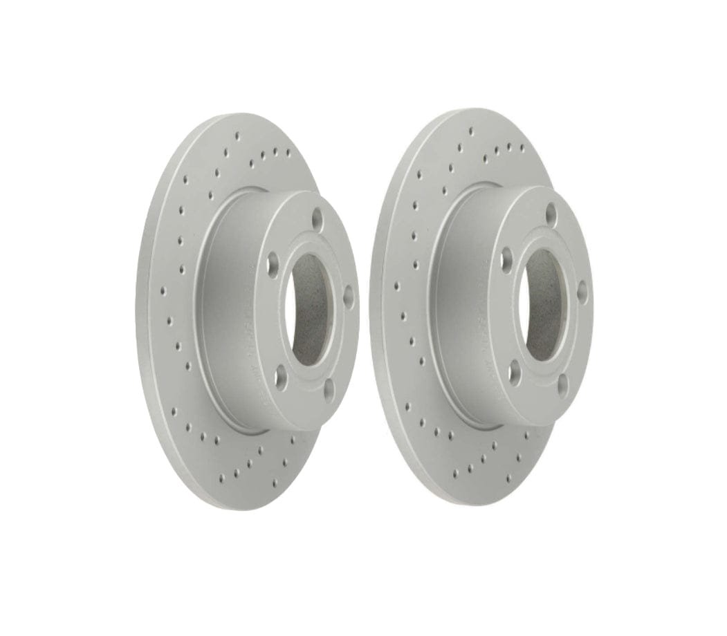 34216864899-ZIMSport-QTY2.jpg Rear Drilled Brake Rotor Kit (330x20mm) - BMW F3x - Image 1