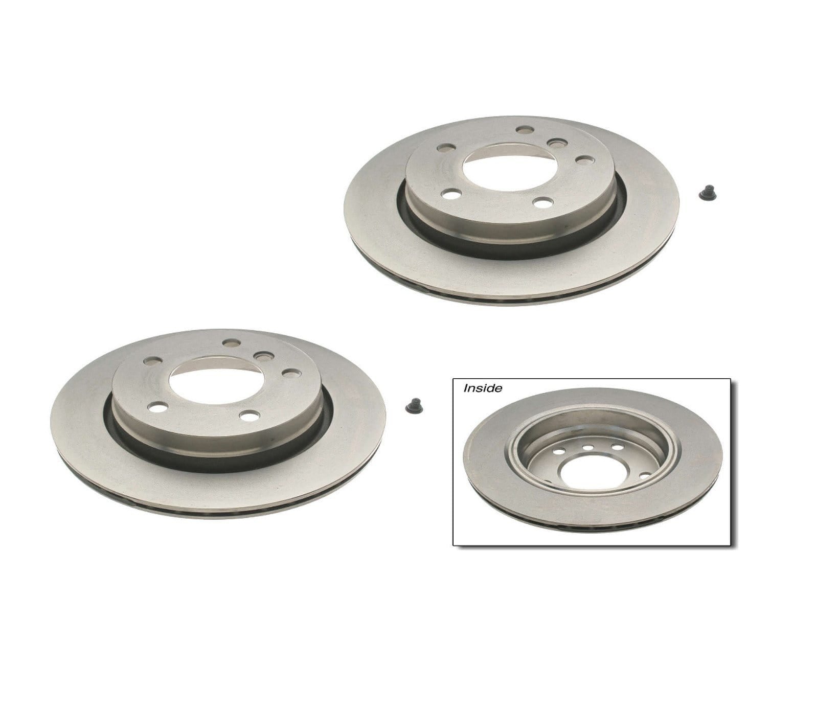 34216864903-BRE-KT.jpg Rear Brake Rotor Kit (276x19mm) - BMW E36 323ic 328ic / E46 323Ci 323i - Image 1