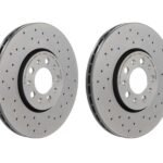 Front Cross Drillled Brake Rotor Set (288x25mm) - VW / 1.8T / VR6 / Mk4 / Golf / Jetta