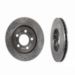 Rear Cross Drilled Rotor Set (256x22mm) - VW/Audi / Mk1 TT Quattro / Mk4 Golf & Jetta / Mk4 R32