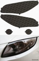 Lamin-X BMW 5-Series F10 w/ Round Fog (10-16) Headlight Covers - Image 3