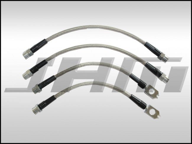 B6-B7_S4-Stainless_Lines_389ce576-7af3-4318-9b0c-6cda324a4c45.jpg JHM - Brake Line Kit - Stainless (JHM) Front and Rear Lines for B6 - B7 S4 - Image 1