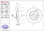 Brembo OE Rear Brake Kit with Ceramic Pads BMW (260mm) - Image 2