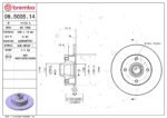 Brembo OE Rear Brake Kit with Ceramic Pads Audi (226mm) - Image 2