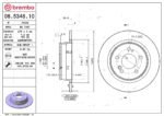 Brembo OE Rear Brake Kit with Ceramic Pads 98-99 Mercedes CL600/01-02 CL600 (278mm) - Image 2