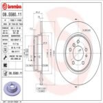 Brembo OE Rear Brake Kit with Low Metallic Pads BMW (324mm) - Image 2