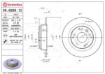 Brembo OE Rear Brake Kit with Ceramic Pads 1997 Acura CL (282mm) - Image 2