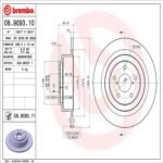 Brembo OE Rear Brake Kit with Ceramic Pads 98-03 Subaru Forester/99-03 Impreza/00-09 Legacy (290mm) - Image 2