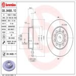 Brembo OE Rear Brake Kit with NAO Pads VW/Audi (256mm) - Image 2