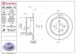 Brembo OE Rear Brake Kit with Ceramic Pads BMW (258mm) - Image 2