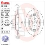 Brembo OE Rear Brake Kit with Ceramic Pads Mercedes (300mm) - Image 2