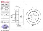 Brembo OE Rear Brake Kit with Ceramic Pads 11-14 Chrysler 200 (262mm) - Image 2