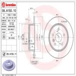 Brembo OE Rear Brake Kit with Ceramic Pads 90-91 Lexus ES250/92-99 ES300/98-99 Toyota Camry (288mm) - Image 2