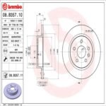 Brembo OE Rear Brake Kit with Ceramic Pads 16-19 Buick Cascada (268mm) - Image 2