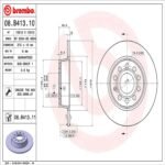 Brembo OE Rear Brake Kit with Ceramic Pads Audi (272mm) - Image 2