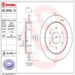 Brembo OE Rear Brake Kit with Ceramic Pads 04-10 Infiniti QX56/04-15 Titan (320mm) - Image 2