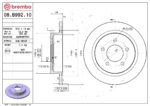 Brembo OE Rear Brake Kit with Ceramic Pads 04-08 Chrysler Pacifica (312mm) - Image 2