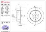 Brembo OE Brake Kit with Ceramic Pads 13-15 Subaru BRZ/2015 WRX/05-14 Outback (274mm) - Image 2
