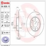 Brembo OE Rear Brake Kit with Ceramic Pads 17-20 Fiat 124 Spider/06-20 Mazda MX-5 Miata (280mm) - Image 2