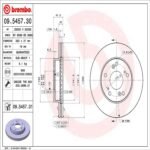 Brembo OE Front Brake Kit with Ceramic Pads 11-15 Honda CR-Z/09-13 Fit/15-20 Fit (262mm) - Image 2