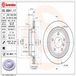 Brembo OE Rear Brake Kit with Low Metallic Pads BMW (298mm) - Image 2