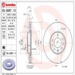 Brembo OE Front Brake Kit with Ceramic Pads 99-03 Saab 9-3/99-09 9-5/01-05 Saturn L300 (288mm) - Image 2
