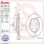 Brembo OE Front Brake Kit with Ceramic Pads 97-05 Buick Century (278mm) - Image 2