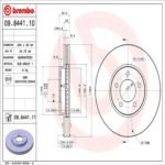 Brembo OE Front Brake Kit with Ceramic Pads 95-99 Ford Taurus/91-02 Lincoln Continental (294mm) - Image 2