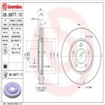 Brembo OE Front Brake Kit with Ceramic Pads 01-07 Chrysler Town & Country/2003 Voyager (281mm) - Image 2