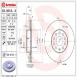 Brembo OE Front Brake Kit with Ceramic Pads VW (288mm) - Image 2