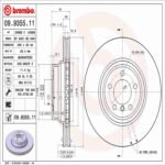 Brembo OE Front Brake Kit with Low Metallic Pads BMW (348mm) - Image 2