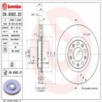 Brembo OE Front Brake Kit with Ceramic Pads 15-17 Chrysler 200/14-20 Jeep Cherokee (305mm) - Image 2