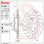 Brembo OE Front Brake Kit with Ceramic Pads 01-02 Mercedes CL55 AMG (345mm) - Image 2