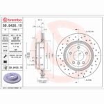 Brembo OE Rear Brake Kit with Ceramic Pads BMW (320mm) - Image 2