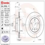 Brembo OE Rear Brake Kit with Ceramic Pads BMW (300mm) - Image 2