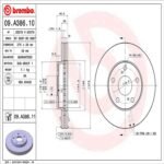 Brembo OE Front Brake Kit with Ceramic Pads 92-93 Lexus ES300/91-00 Camry/93-97 Corolla (275mm) - Image 2