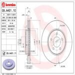 Brembo OE Front Brake Kit with Ceramic Pads 08-12 Ford Escape/08-11 Mercury Mariner (303mm) - Image 2