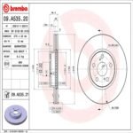 Brembo OE Front Brake Kit with Ceramic Pads 10-12 Lexus HS250h/06-18 Toyota RAV4 (275mm) - Image 2
