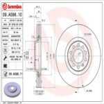 Brembo OE Front Brake Kit with Low Metallic Pads Audi (320mm) - Image 2