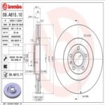 Brembo OE Front Brake Kit with Low Mettalic Pads Audi (345mm) - Image 2