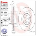 Brembo OE Front Brake Kit with Low Metallic Pads Audi (345mm) - Image 2