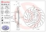 Brembo OE Front Brake Kit with Ceramic Pads 10-11 Mercedes E550 (344mm) - Image 2