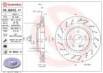 Brembo OE Rear Brake Kit with Ceramic Pads 05-06 Mercedes CL65 AMG (330mm) - Image 2