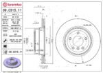 Brembo OE Rear Brake Kit with Ceramic Pads BMW (324mm) - Image 2