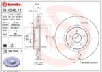 Brembo OE Front Brake Kit with Ceramic Pads 13-19 Ford Escape/13-18 Focus/15-19 Lincoln MKC (320mm) - Image 2