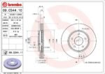 Brembo OE Front Brake Kit with Ceramic Pads 15-18 Chevy City Express/11-14 Nissan Leaf (283mm) - Image 2