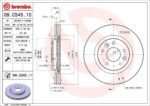 Brembo OE Front Brake Kit with Ceramic Pads 14-19 Nissan Rogue/17-19 Rogue Sport (296mm) - Image 2